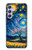S4081 幻想銀河夜空アート Dreamy Spiral Galaxy Night Sky Art Samsung Galaxy A54 5G バックケース、フリップケース・カバー