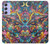 S4085 宇宙船サイケアート Cosmic Spaceship Psychedelic Art Samsung Galaxy A54 5G バックケース、フリップケース・カバー