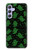 S4087 かわいいおばけ柄 Cute Green Ghost Cartoon Pattern Samsung Galaxy A54 5G バックケース、フリップケース・カバー