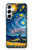 S4081 幻想銀河夜空アート Dreamy Spiral Galaxy Night Sky Art Samsung Galaxy A55 5G バックケース、フリップケース・カバー