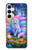 S4088 幻想キツネ精霊 Fantasy Fox Spirit Magical Artwork Samsung Galaxy A55 5G バックケース、フリップケース・カバー