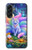 S4088 幻想キツネ精霊 Fantasy Fox Spirit Magical Artwork Samsung Galaxy A56 バックケース、フリップケース・カバー