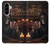 S4102 スカルバーアート Vintage Skull Tavern Artwork Samsung Galaxy A56 バックケース、フリップケース・カバー
