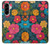 S4105 カラフル花柄 Vibrant Colorful Floral Pattern Samsung Galaxy A56 バックケース、フリップケース・カバー