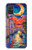 S4083 月夜のベネチア風景 Colorful Painting Moonlit Venice City Samsung Galaxy A71 5G バックケース、フリップケース・カバー