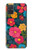 S4105 カラフル花柄 Vibrant Colorful Floral Pattern Samsung Galaxy A71 5G バックケース、フリップケース・カバー