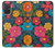 S4105 カラフル花柄 Vibrant Colorful Floral Pattern Samsung Galaxy A71 5G バックケース、フリップケース・カバー