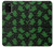 S4087 かわいいおばけ柄 Cute Green Ghost Cartoon Pattern Samsung Galaxy A03S バックケース、フリップケース・カバー
