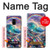 S4084 虹色ファンタジー波 Rainbow Ocean Wave Fantasy Samsung Galaxy A8 (2018) バックケース、フリップケース・カバー