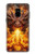 S4090 炎のドラゴンアート Epic Fire Dragon Fantasy Illustration Samsung Galaxy A8 (2018) バックケース、フリップケース・カバー