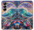 S4084 虹色ファンタジー波 Rainbow Ocean Wave Fantasy Samsung Galaxy Z Fold 6 バックケース、フリップケース・カバー