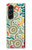 S4078 カラフル落書き柄 Abstract Colorful Doodle Pattern Samsung Galaxy Z Fold 5 バックケース、フリップケース・カバー