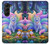S4088 幻想キツネ精霊 Fantasy Fox Spirit Magical Artwork Samsung Galaxy Z Fold 5 バックケース、フリップケース・カバー