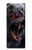 S4094 月夜のオオカミ Wolf Moonlight Fantasy Art Samsung Galaxy Z Fold 5 バックケース、フリップケース・カバー