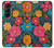 S4105 カラフル花柄 Vibrant Colorful Floral Pattern Samsung Galaxy Z Fold 5 バックケース、フリップケース・カバー