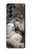 S4089 オオカミと子羊 Gentle Wolf And Lamb Friendship Art Samsung Galaxy Z Fold 4 バックケース、フリップケース・カバー