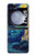S4092 月夜の灯台風景 Moonlit Lighthouse Coastal Painting Samsung Galaxy Z Flip 5 バックケース、フリップケース・カバー