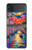 S4083 月夜のベネチア風景 Colorful Painting Moonlit Venice City Samsung Galaxy Z Flip 4 バックケース、フリップケース・カバー