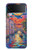 S4083 月夜のベネチア風景 Colorful Painting Moonlit Venice City Samsung Galaxy Z Flip 4 バックケース、フリップケース・カバー