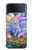 S4088 幻想キツネ精霊 Fantasy Fox Spirit Magical Artwork Samsung Galaxy Z Flip 4 バックケース、フリップケース・カバー
