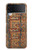 S4079 トライバル幾何学柄 Tribal Geometric Ethnic Pattern Samsung Galaxy Z Flip 3 5G バックケース、フリップケース・カバー