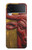 S4098 スペイン闘牛アート Span Bull Carved Artwork Samsung Galaxy Z Flip 3 5G バックケース、フリップケース・カバー