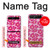 S4097 ピンク花柄 Pink Floral Seamless Pattern Design Samsung Galaxy Z Flip 5G バックケース、フリップケース・カバー