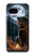S4095 森のクマ幻想画 Majestic Bear Indian Wilderness Art Google Pixel 9a バックケース、フリップケース・カバー