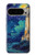 S4092 月夜の灯台風景 Moonlit Lighthouse Coastal Painting Google Pixel 9 Pro バックケース、フリップケース・カバー
