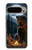 S4095 森のクマ幻想画 Majestic Bear Indian Wilderness Art Google Pixel 9 Pro XL バックケース、フリップケース・カバー