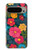 S4105 カラフル花柄 Vibrant Colorful Floral Pattern Google Pixel 9 Pro XL バックケース、フリップケース・カバー