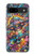 S4085 宇宙船サイケアート Cosmic Spaceship Psychedelic Art Google Pixel 8a バックケース、フリップケース・カバー