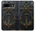 S4106 アンカーと舵輪アート Vintage Maritime Anchor Helm Art Google Pixel 8a バックケース、フリップケース・カバー