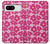S4097 ピンク花柄 Pink Floral Seamless Pattern Design Google Pixel 8 バックケース、フリップケース・カバー