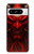 S4099 赤鬼幻想アート Mystic Red Demon Illustration Google Pixel 8 pro バックケース、フリップケース・カバー