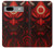 S4099 赤鬼幻想アート Mystic Red Demon Illustration Google Pixel 7a バックケース、フリップケース・カバー