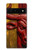 S4098 スペイン闘牛アート Span Bull Carved Artwork Google Pixel 6 バックケース、フリップケース・カバー