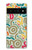 S4078 カラフル落書き柄 Abstract Colorful Doodle Pattern Google Pixel 6 Pro バックケース、フリップケース・カバー
