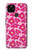 S4097 ピンク花柄 Pink Floral Seamless Pattern Design Google Pixel 4a 5G バックケース、フリップケース・カバー