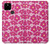 S4097 ピンク花柄 Pink Floral Seamless Pattern Design Google Pixel 4a 5G バックケース、フリップケース・カバー