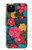 S4105 カラフル花柄 Vibrant Colorful Floral Pattern Google Pixel 4a 5G バックケース、フリップケース・カバー