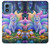 S4088 幻想キツネ精霊 Fantasy Fox Spirit Magical Artwork Motorola Moto G Play 4G (2024) バックケース、フリップケース・カバー