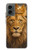S4093 王冠ライオンアート Royal Lion Portrait Artwork Motorola Moto G 5G (2024) バックケース、フリップケース・カバー