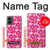 S4097 ピンク花柄 Pink Floral Seamless Pattern Design Motorola Moto G 5G (2024) バックケース、フリップケース・カバー