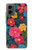 S4105 カラフル花柄 Vibrant Colorful Floral Pattern Motorola Moto G 5G (2024) バックケース、フリップケース・カバー