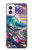 S4084 虹色ファンタジー波 Rainbow Ocean Wave Fantasy Motorola Moto G Power 5G (2024) バックケース、フリップケース・カバー