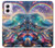 S4084 虹色ファンタジー波 Rainbow Ocean Wave Fantasy Motorola Moto G Power 5G (2024) バックケース、フリップケース・カバー