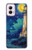 S4092 月夜の灯台風景 Moonlit Lighthouse Coastal Painting Motorola Moto G Power 5G (2024) バックケース、フリップケース・カバー