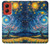 S4081 幻想銀河夜空アート Dreamy Spiral Galaxy Night Sky Art Motorola Moto G Stylus 5G (2024) バックケース、フリップケース・カバー