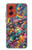 S4085 宇宙船サイケアート Cosmic Spaceship Psychedelic Art Motorola Moto G Stylus 5G (2024) バックケース、フリップケース・カバー